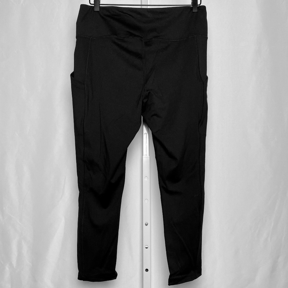 32 Degrees Cool Womenʻs Pull On Black Leggings with Side Pockets XL - Picture 6 of 7